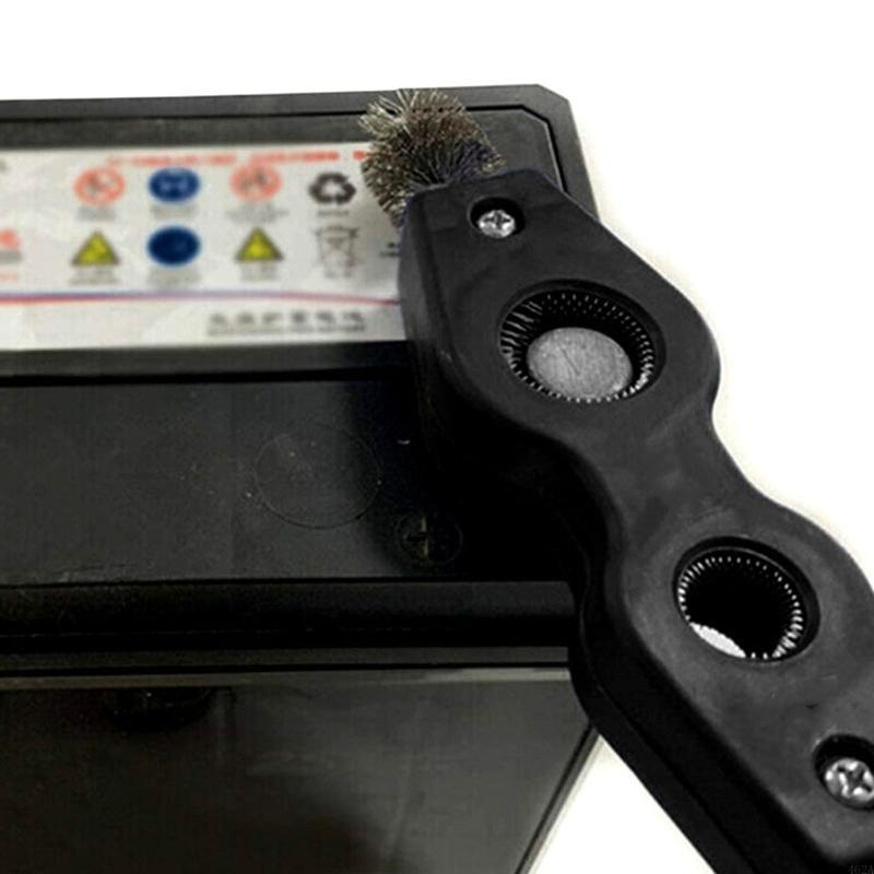 1PC Auto Battery Post Terminal Brush Wash Cleaning Deoxidized Layer Tool Car Cleaner.