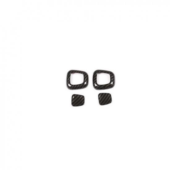Trim -22 Carbon Fiber For Benz GLB W247 Car Seat Headrest Adjust Button Ring