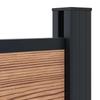 WPC and Aluminum Fence Panel Brown