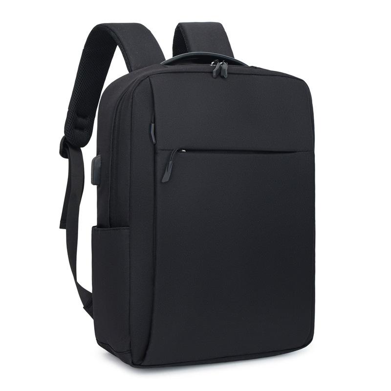 Schoolbag casual backpack lightweight portable contrasting color computer bag large capacity scientific storage business commuter trendy backpack