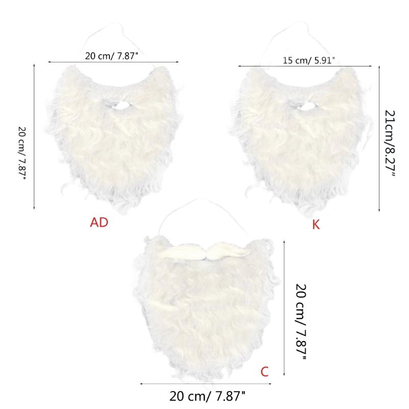 Funny Christmas Party Fake Beard Moustaches Mustache Facial Hair Fake Mustache