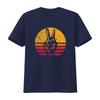 Womens Retro Peace T Shirt Love 60 S 70 Hippie Inspired Vintage Washed Breathable Top For Everyday Wear Stretched Slightly
