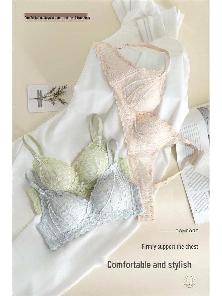 Krajková tenká spodní prádlo Pure Desire - Podprsenka s křížovým košíčkem pro zvětšení malých prsou