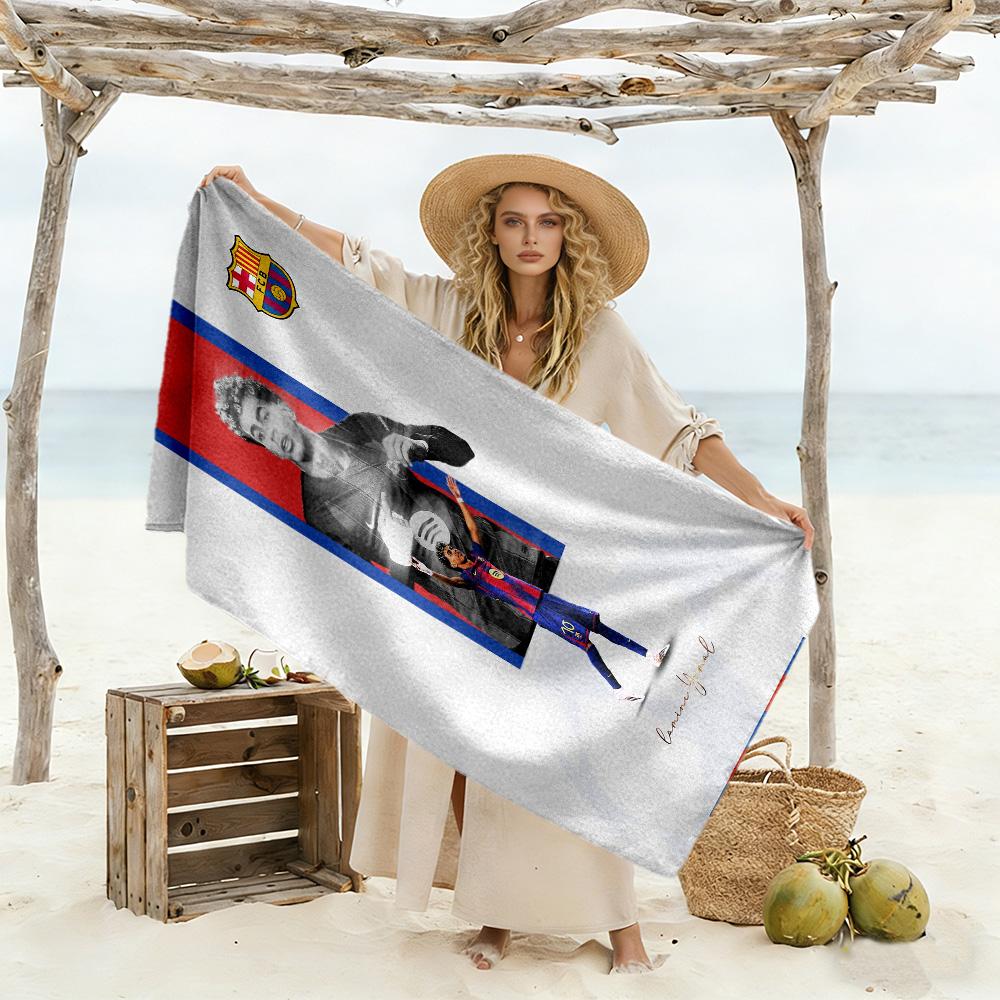 Lamine Yamal World Cup Celebration Beach Towel Super Soft Microfiber Quickdry Fabric Comfortable Lightweight