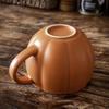 Creative Pumpkin Shape Home Durable Ceramic Mug Large Capacity Drinking Water Coffee Cups with Handle Halloween Decoration Cup