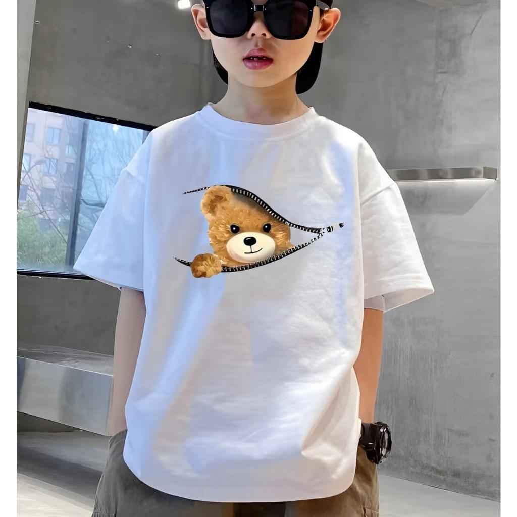 Children s casual T-shirt, fashionable children s printed T-shirt 100