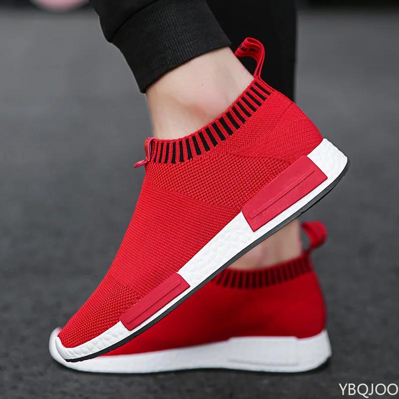 Fashion Men's Breathable mesh Shoes Casual comfortable flats Outdoor non slip walking shoe Male Lightweight board shoes Zapatos Homme