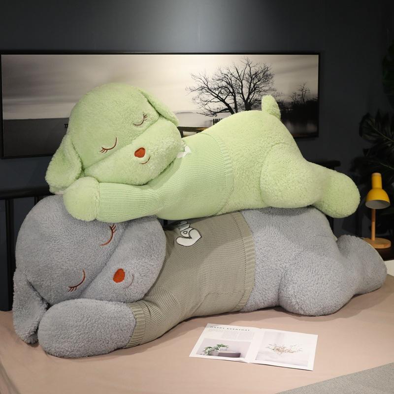 Large Sweater Dog Throw Pillow Plush Toy Doll Big Dog Doll Girl Sleeping Soothing Doll