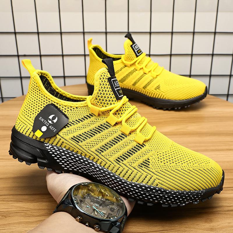 New Men's Shoes Large Size Sports Ultra-light Soft Sole Fashion Sports Students Casual Shoes Net Men's Shoes