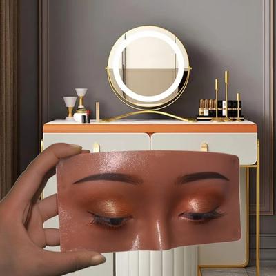 Face Eyes Makeup Practice Board 3D Realistic Face Skin Board Practice Model for Eyeshadow Eyeliner