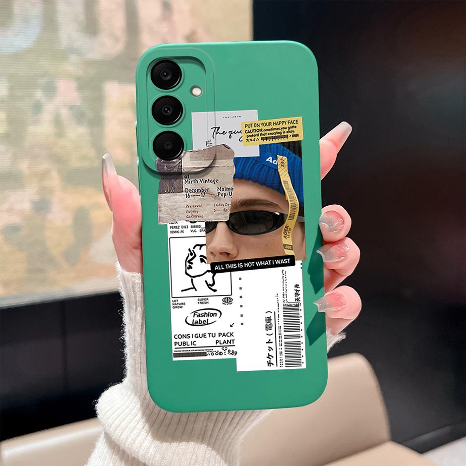For Samsung Galaxy A25 A26 A36 A56 5G Case Cute Flowers Silicone Soft Protective Cover For SamsungA25 A26 A36 A56 Fundas Coque