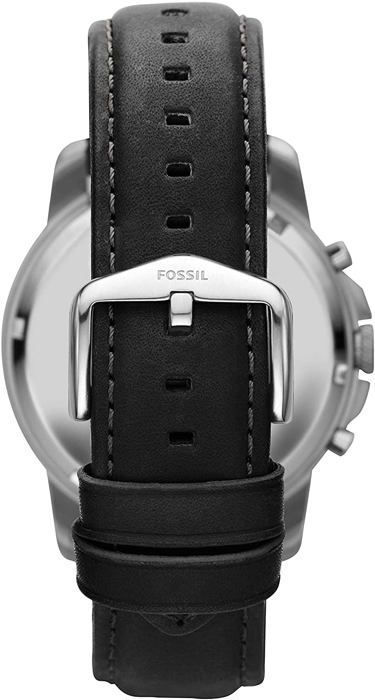Ρολόι Fossil GRANT FS4812 - Ανδρικό Χρονογράφος Δερμάτινο Μαύρο - Vintage Συλλογή για Άνδρα