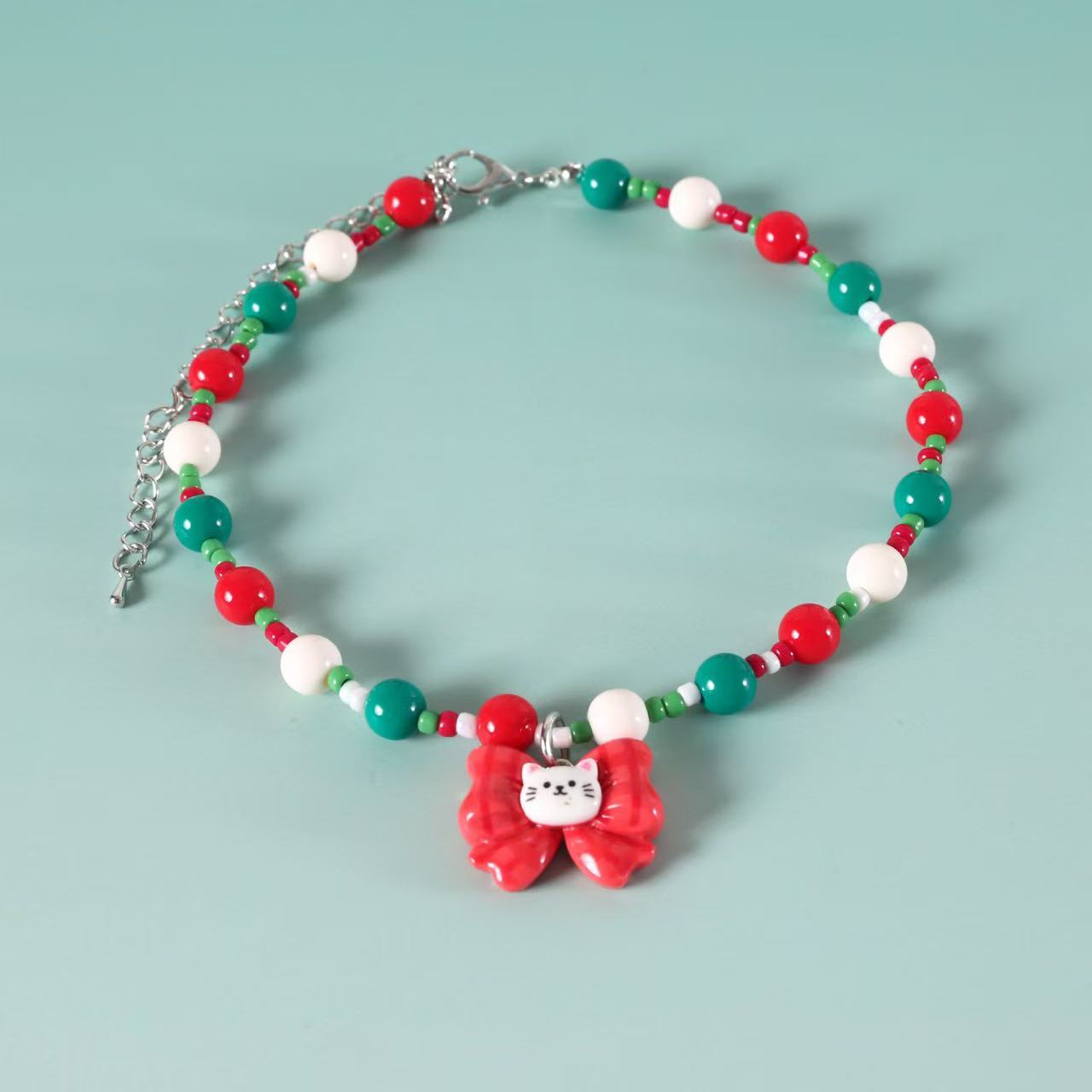 

Рождественское ожерелье для питомца - Милый праздничный ошейник для кошки и собаки, бантик с оленем, ошейник для собаки с рождественской елкой, аксессуары для питомца S