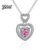 Celebrity Necklace Women Hollow Heart Pendant Shimmering Rhinestone Adjustable Length