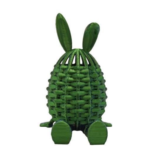 3D-gedruckte Ostereier Flexibel Gelenkiges Hasenei Osterkorb-Füller für Partyzubehör Heim-Büro-Schreibtischdeko