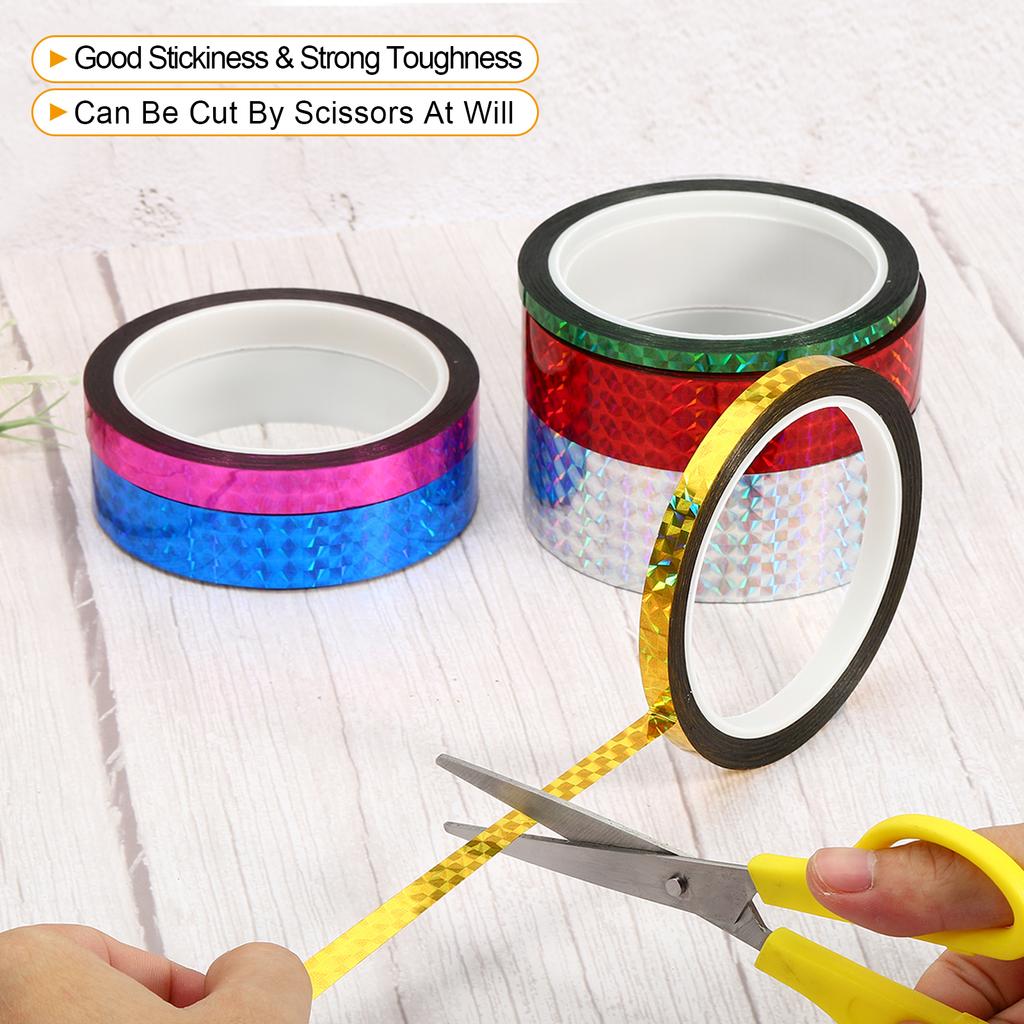 20/25/35mmx50m Prism Tape Holographic Metalized Reflective Decorative Adhesive Masking Tape DIY Art Craft Wrapping Stationery