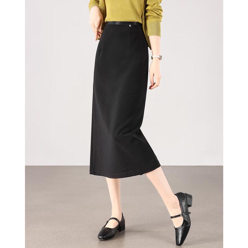 TERRE BLEUE Women's High-Waist Commuter Pencil Skirt