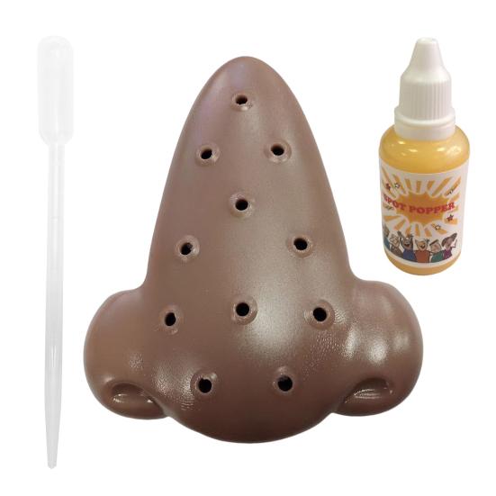 Nose Acne Popping Toy with 30ML Refill Solution Stress Relief Nose Pimple Squeeze