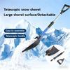 Snow Shovel Lightweight Foldable Snow Shovel Car Trunk Compact Portable Snow Shovel with Non-Slip Grip Snow Removal Tool