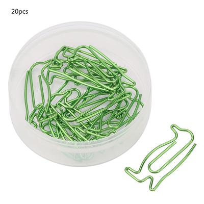 20Pcs Green Iron Penguin Shape Clip Bookmark Marking Stationery School Supplies