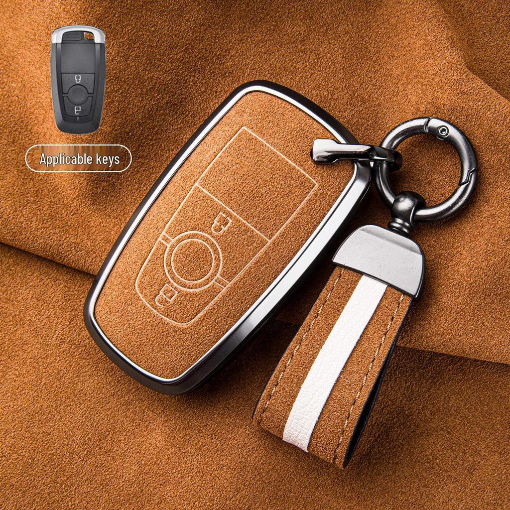 Premium Sheepskin Key Cover for Ford Explorer ST, Edge L, Mondeo EVOS