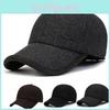 Letters Middle Sports Aged Elderly Hats Autumn Winter Ear Protection Warm Thick