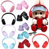 For Labubu Doll Accessories Mini Headphones Shoes Glasses For 15/17Cm Labubu Doll Clothing Accessories Girls Clothing Gifts