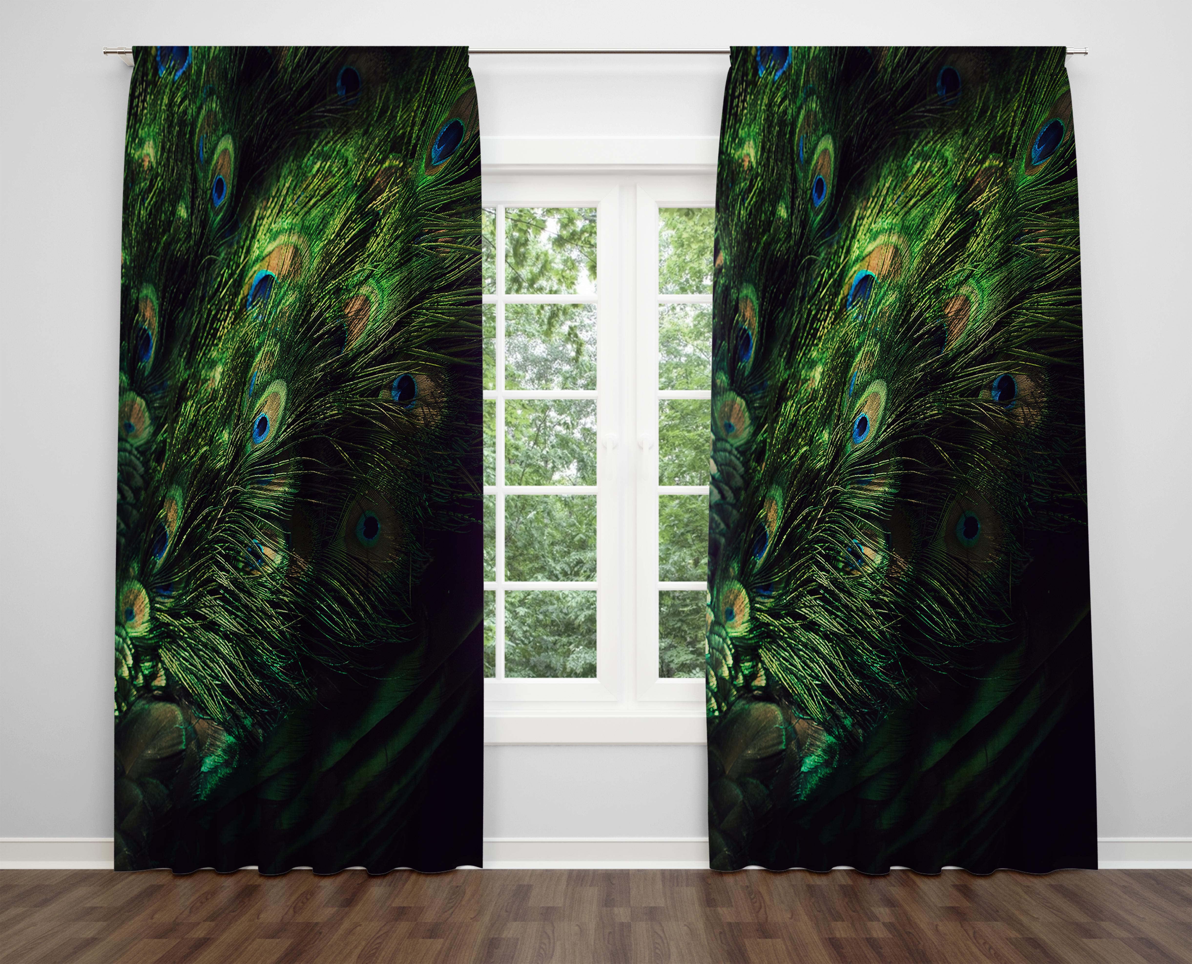 

Декоративний дизайн, високоякісна бавовняна тканина, ви можете вибрати одну або подвійну фіранку з крила 1 piece різнокольоровий