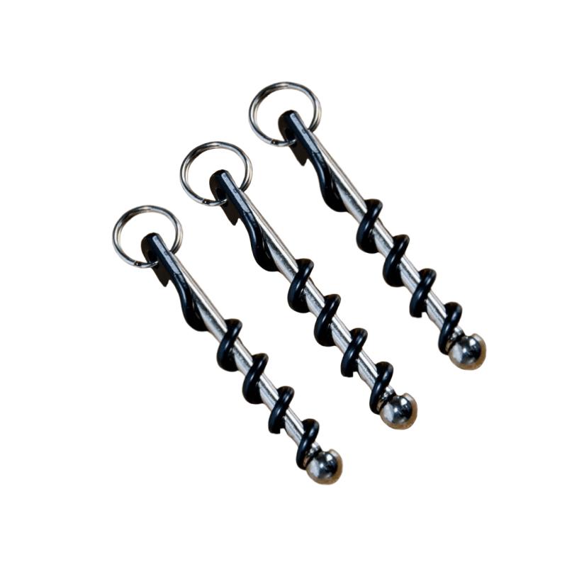 

Multi-tool Corkscrew Red Wine Bottle Opener Keyring - Sea Horse Blade - 3 Pack