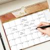 Dual Coil Design 18-Month Calendar Easy Organizing Office Calendar New Wall Calendar  Home Use