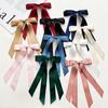 Women's Double-Layer Bow Ribbon Tassel Hair Clip - Woven Long Hair Tie Duckbill Accessory
