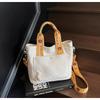 New Niche Contrasting Color Bag Women's Commuter Messenger Bag Fashion Casual Simple Temperament Tote Bag