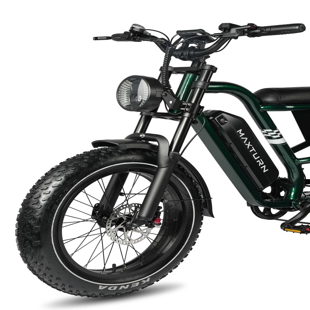 Bicicleta Elétrica Maxtron MX10 Motor 250W Pneu Gordo 20" Suspensão Total Bicicleta Elétrica para Adultos Velocidade Máxima 25Km/h Display LED 48V 13.5Ah