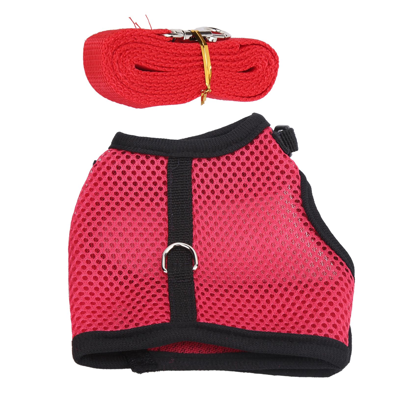 

Harness with Adjustable and Soft Pet Walking Harness for Rabbits and Small AnimalsM Rose Red розы красного