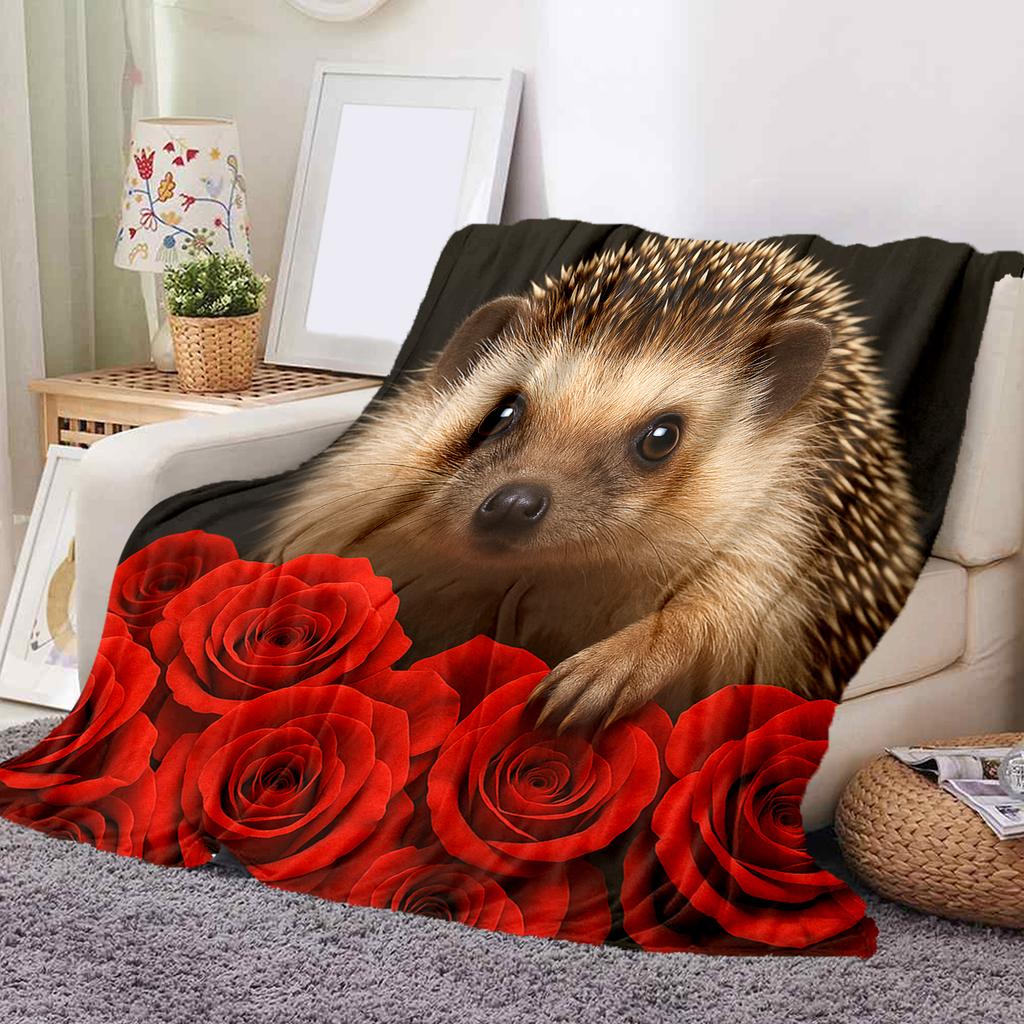 1 шт. Фланелева ковдра з мультяшним принтом, Висока якість, Зручна для всіх сезонів, Декор для дому, Тепло та затишок, Ідеальний подарунок на Різдво, День народження