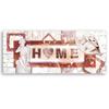 Canvas print, Red inscription Home