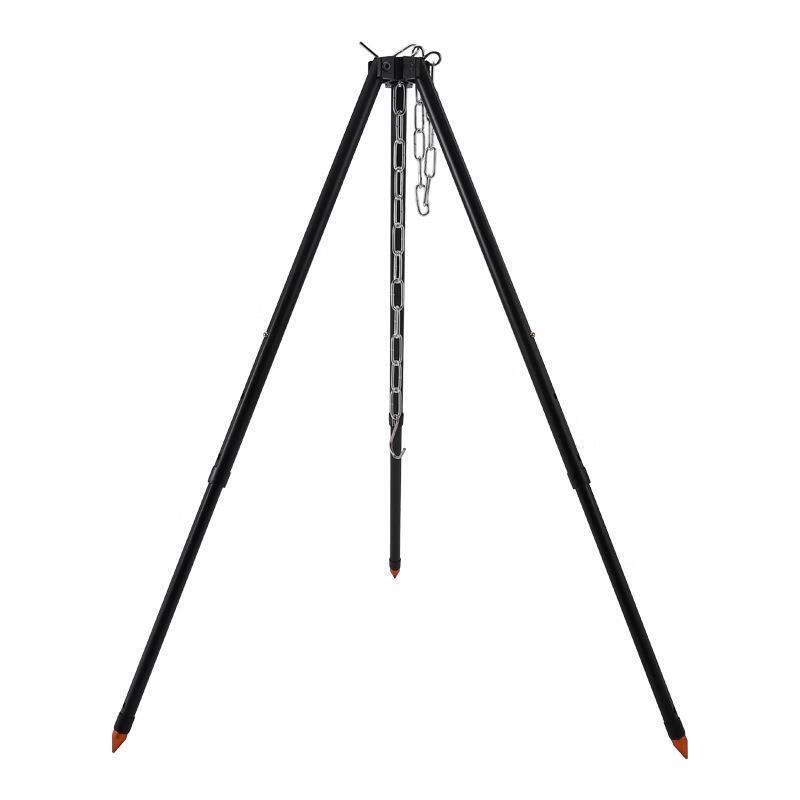 HJS AK-H09 Portable Outdoor Camping Tripod for Campfire Cooking
