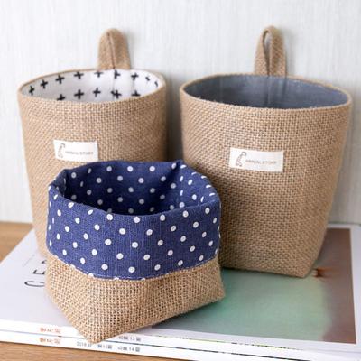 Creative Convenient Simple Design Lightweight Practical Multifunctional Wall Hanging Desktop Basket Bin for Dormitory Hanging Basket