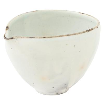 Marui Seito Shigaraki-Keramik Hechimon Katakuchi 350ml Pulvereisen (Kleinformatig) Teetasse, ca.. Kapazität, Streuung, Weiß, MR-3-4312