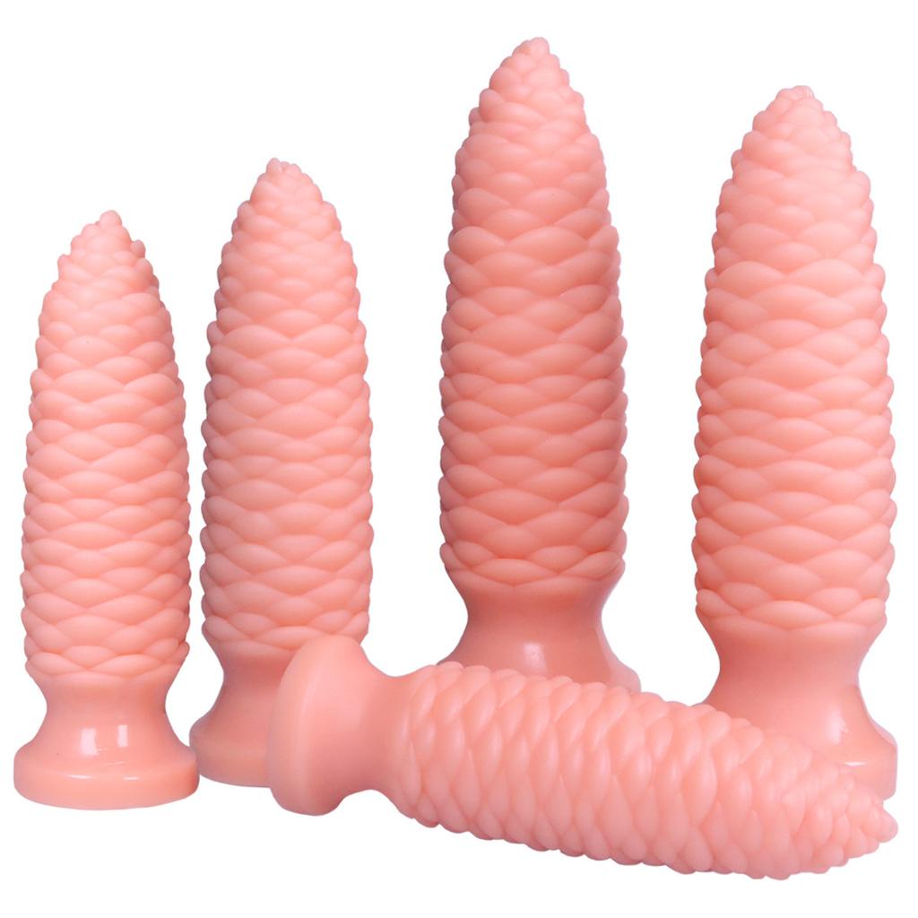 Extra Large PVC Soft Dildo Fisting Particles Anal Plug Masturbator Anal Dilator Adult Sex Toy Big Dick Strap On Penis