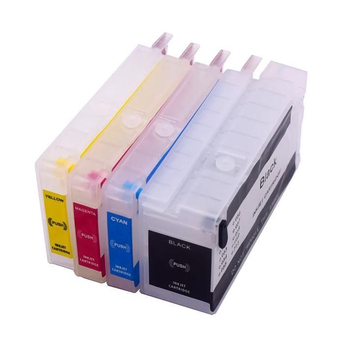 Nachfüllbare Tintenpatrone - YUMI MAZAO - HP 950/951XL - Kompatibel mit HP OfficeJet Pro - Mehrfarbig - 1 Satz