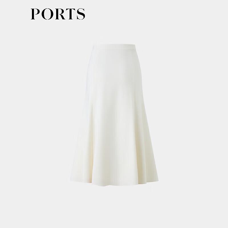 PORTS Women's Wool Blend High-Waisted A-Line Skirt