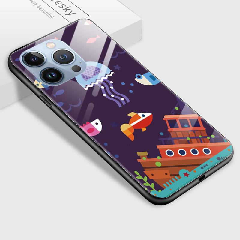 Tempered Glass Phone Case For Samsung A12 A16 A32 A53 S20FE S23 S25 Honor20 X6A 90Lite 9X Huawei Y9Prime2019 P30Lite Soft Edge Shockproof Smooth Shell