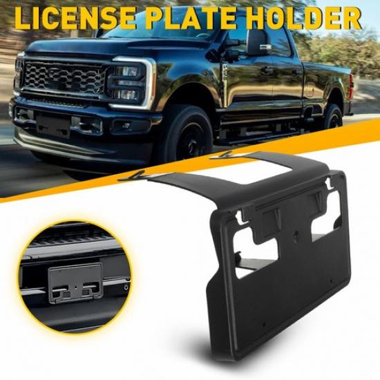 

License FRONT Plate Bracket Holder Black For Ford F-250 F250 Super Duty