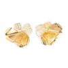 SHIXIN Creative Chic Petal Flower Stud Earrings Women Trendy Exquisite Wedding Bridal Gold Color Piercing Ear Daily Jewelry Gift