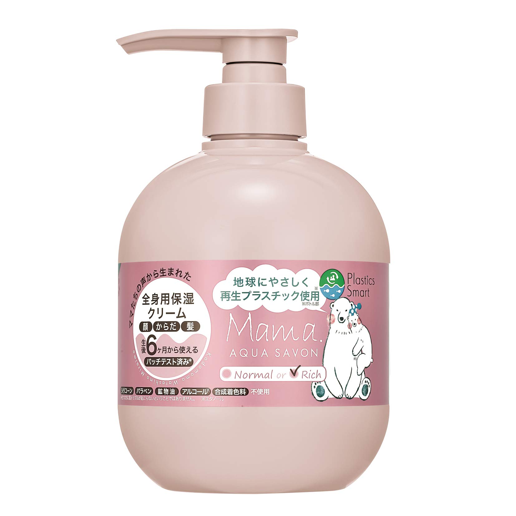 Mama Aqua Savon Moist Multi Cream Rich, Flower Aroma Water Scent, 19A, 400g