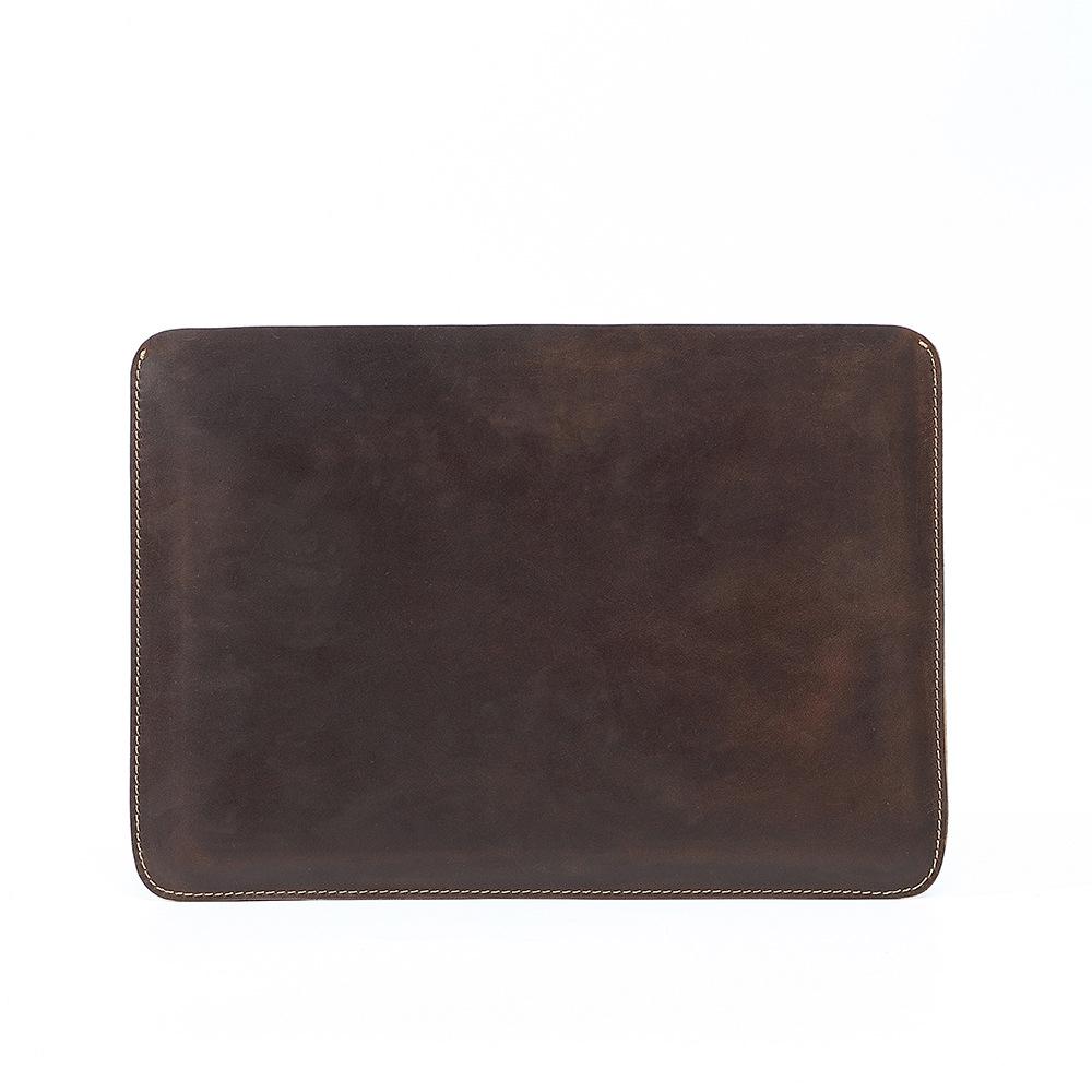 IPad Genuine Leather Computer Bag Inner Bag Horizontal and Vertical Styles 13.3 Inches 14.2 Inches Head Layer Cowhide Tablet Protective Leather Case