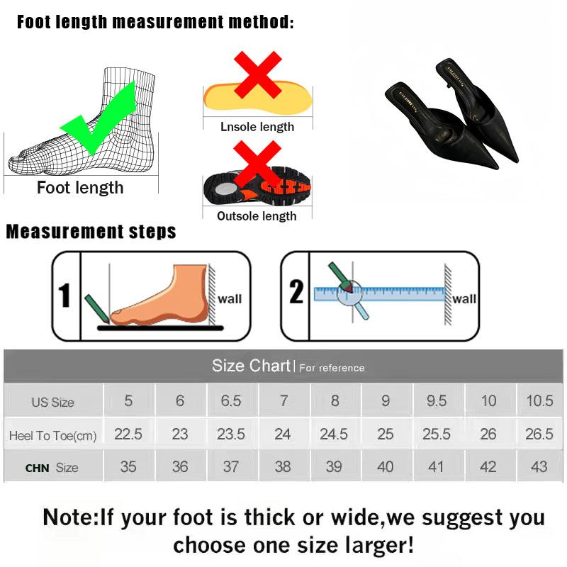 Fashion Fashion Pointed Toe Footwear Heels Women Slides Slippers Mules Shoes Ladies High Heels Slippers Sandals Female Pumps Shoes