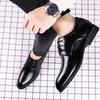 Mens Leather Dress Shoes Men's Formal Social Male Shoe Casual Business Pointed Toe Luxury Party Designer Shoes for Men