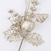 Holiday Decorative Picks Set of 6 with Glitter Finish for Use In Christmas Tree Decorations and Tabletop Arrangements